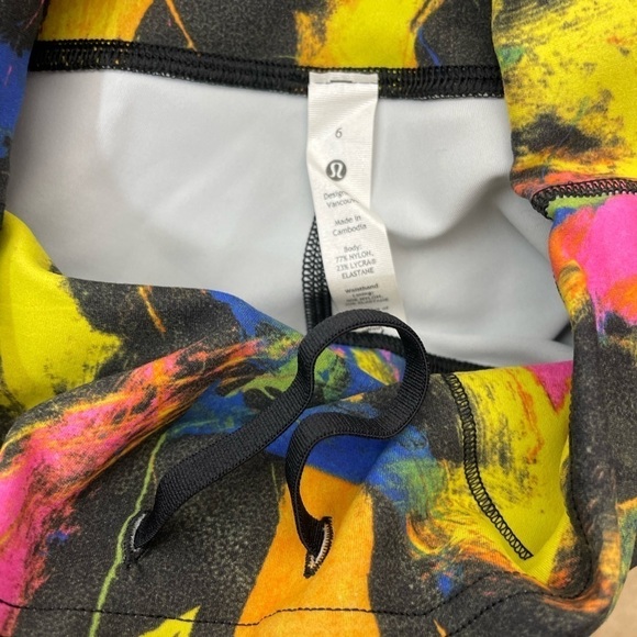 Lululemon Wunder Train Contour High-Rise Tight 25" Undertone Black Multi 6 P175 - Picture 8 of 9